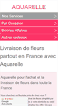 Mobile Screenshot of livraison-fleurs.aquarelle.com